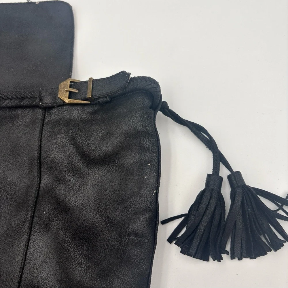 Elegant Black Wedge Boots‎